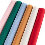 CANFOISON 6 Pieces Aida Cloth 14 Count, Cross Stitch Fabric 6 Colors, 12 inch by 18 inch