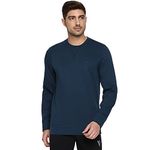 Van Heusen Men Athleisure Ultra Soft Sweatshirt - Crew Neck, Long Sleeve_60076_Teal_S