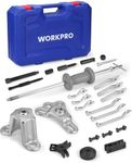 WORKPRO 9-Way Slide Hammer Puller Set, 27-Piece Wheel Hub Removal Tool, for Front Hub & Rear Axle, Heavy Duty Bearing Puller Set with Carry Box