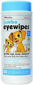 Jumbo Eyewipes for Dogs & Cats Gentle Eye Area Cleaner - Petkin - 80 Wipes