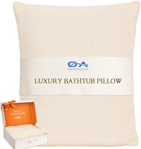 Luxury Bathtub Pillow, Skin-Friendly Cushion, Support Back, Neck & Head, Non-Slip, Adjustable Thickness, Washable & Quick-Drying - Ideal for Home Spa Days