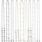 Moseem Glasses Chain 9 Pieces, Eyeglass Chain for Women Men Sunglasses Strap Mask Holder Lanyard, Anti-lost String for Glasses Retainer Glasses Accessories Decor