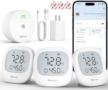 Heiman WiFi Temperature and Humidity Monitor, Mini 3 Pack with Gateway