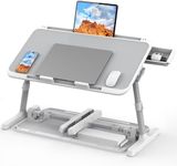 HETTHI Bed Laptop Table Adjustable Foldable Laptop Stand 22.04×12.2in Gray