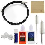 Trumpet/Cornet Care Cleaning Kit,Maintenance Kit,Khaki,Valve Oil,Tuning Slide Grease,Flexible Brush,Valve Brush,Mouthpiece Brush,Cork Grease,Cleaning Cloth and More