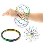 Flow Ring Spinner Ring Arm Toy,3D Geometric Magic Flow Spiral Toy Magic Ring Game 3D Arm Spinner Interactive Stress Relief Toy Festival Toy