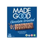 MadeGood Chocolate Drizzled Granola Bars, Vanilla, 24g (30 Count) Gluten Free Snacks