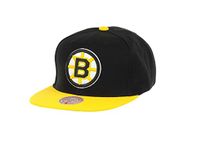 Mitchell & Ness Boston Bruins NHL Team 2 Tone 2.0 Black Yellow Original Fit Snapback Cap - One-Size