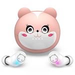 AMAFACE Wireless Earbuds,Kids Wireless Ear Bud with Cute Charging Case, Waterproof Stereo Smallest Wireless Earphone with Microphone for Workout Sport, Headphones for Kids and Adult