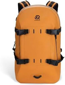 RIVONOVA Airtight Waterproof Backpack 30L, Floating Dry Bag with Resin Zipper, IPX7 Gear Protection Large Capacity for Men, Kayaking, Paddle Boarding, Fishing, Travel, Surfing, Work, Outdoor Orange