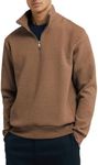 JMIERR Mens 1/4 Zip Waffle Sweatshi