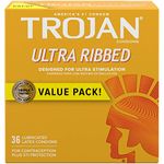 Trojan Ultra Ribbed, 36ct