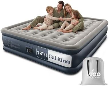 iDOO California King Air Mattress with Built in Pump, 18 Inch Tall Blow up Mattress King, 84'' Extra Long Air Bed for Tall Adult, Portable Inflatable Mattress for Home Guest Bed, Colchon Inflable