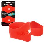 LACEEZE - Red Band Original Up To Shoe Size UK 6 Keeps Laces Tied During All Sport Activities, Football, Rugby, Hockey. Made From Silicon With Ribbed Technology To Improve Grip.