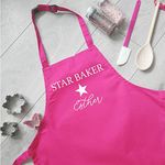 Personalised Children's Star Baker Apron, Mini Chef Girl Boy Apron