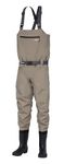 Greys Fin Bootfoot Fishing Waders | Breathable Waterproof Fly Fishing & Hunting Chest Waders for River, Lake and Coastal | Integrated Boots | Adjustable Suspenders | L | UK 8-9 | EU 42/43