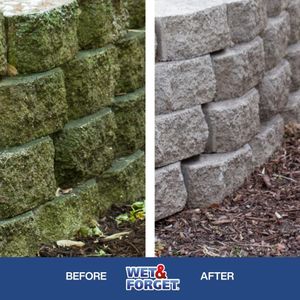 Wet & Forget Outdoor Mould & Algae Remover – Bleach Free, 4 Litre