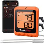 ThermoPro Wireless Meat Thermometer of 650FT, Bluetooth Meat Thermometer for Smoker Oven, Grill Thermometer with Dual Probes, Smart Rechargeable BBQ Thermometer for Cooking Turkey Fish Beef