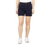 Angels Forever Young Women's 360 Sculpt Mid Thigh Shorts Denim, Rinse, 16