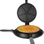 APPALACHIAN CAST IRON Great American Waffle Iron Pre-Seasoned, PFOA/PTFE Free, Made In USA | Vintage Inspired, 7 inch Stovetop Waffle Iron With Patriotic Design | Perfect holiday gift