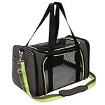 Aivituvin Pet Carrier Cat Carrier Airline Approved, Cat Carriers for Medium Cats Small Cats, Pet Carrier for Cat, Collapsible Soft-Sided Pet Travel Carrier, Breathable Small Dog Carrier, Green