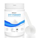 DTF Powder White Digital Transfer Hot Melt Adhesive 500g / 17.6oz, DTG Pretreat Powder DTF DTG Printer Direct Print on All Fabric Include T Shirt Jeans Cotton Textile etc