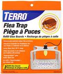 TERRO T231 Flea Trap Refills - Replacement Flea Trap Glue Boards - 3 Pack,White