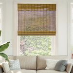 CHICOLOGY Bamboo Roman Shades - Smart Choice Eco-Friendly Light Filtering Blinds for Windows, Premium Quality, Ideal for Home, Fox, 32"W X 64"H