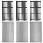 Beurbcikue G533-0009-W1 G533-2200-W1 Emitter Plates and Cooking Grates Replacement Parts for Charbroil 463242716 463276016 463257520 463242715 463255020 G541-0016-W2