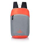 PAZZO 16 Ltrs Small Bag For Daily Use - 1 Compartment Mini Backpack For Hiking Camping Rucksack (Grey)