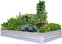 FOYUEE Galvanized Raised Garden Bed