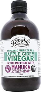 Barnes Naturals Organic Unfiltered Apple Cider Vinegar with The Mother and Manuka Honey 500 ml