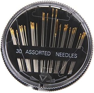 CJESLNA 30pcs Assorted Hand Sewing Needles Embroidery Mending Craft Quilt Sew Case