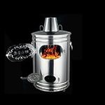 Paper Burner, Metal Barrel for Burning, Stainless Steel Burn Barrel Incinerator Cage, for Yard Waste, Toilet, Garden, Trash, Paper