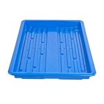 Hydroponics Germination Plastic Tray for Fodder Maize Wheatgrass (Blue) -Set of 20 Nos