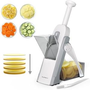 SUPMAKIN Safe Mandoline Slicer for Kitchen, Potato Slicer for Chips, Vegetable & Food Slicer,Thickness Adjustable 0.1-8 mm, Kitchen Faster Slice Artifact (Only Slicer)