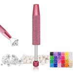 Piercing Ball Screw Tool, Piercing Ball Grabber, Jewelry Tweezer with 4 Claws Ideal for Beading, Watch and Eyeglass Repair, Diamond Gems Prong Catcher