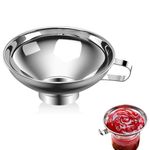 Funnel for Kitchen Use with Handle,304 Stainless Steel Funnel,Funnel for Oil Dispenser,Multipurpose Funnel