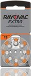 Rayovac Extra Hearing Aid Batteries, Size 13 (80 Total Batteries)