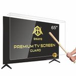 OHAYO 65 Inch TV Screen Protector | Advanced Polymer Guard, 9H Hardness, Military Strength, Scratch Resistant, Crystal Clear Protection | Compatible with 65” LED, OLED, QLED TVs – Samsung, LG, Sony, OnePlus, Mi, TCL, Realme & More | Ultra Durable Display Shield