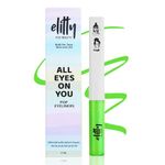 Elitty Mean Money | Neon Green Coloured Intense Waterproof Liquid Eyeliner (Matte Finished) | Lasts Upto 12hrs | Smudge Proof, Witch Hazel Infused, Quick Drying - 4ml