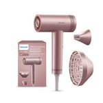 Philips Hydrating Hair Dryer | Water ions maintain 100% Hair strength | Moisture Rich Shine & Frizz Reduction | ThermoShield Sensors for customized drying |Powerful BLDC Motor, Wet to Dry in 3 Min | BHD 837/10