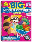 School Zone - Big Hidden Pictures & More Workbook - 320 Pages, Ages 6 to 8, 1st Grade, 2nd Grade, Search & Find, Picture Puzzles, Hidden Objects, Mazes, and More (School Zone Big Workbook Series)