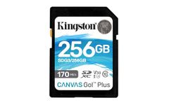 Kingston Canvas Go! Plus SD card 256GB SDXC 170R C10 UHS-I U3 V30