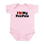 CafePress I Love My Peepaw Infant Bodysuit Cute Infant Bodysuit Baby Romper