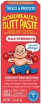 Boudreaux's Butt Paste Maximum Strength Diaper Rash Cream, Ointment for Baby, 2 oz Tube