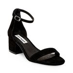 Steve Madden Women's Irenee Dress Sandal, Black Suede, 6.5 UK