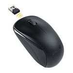 Genius NX-7000 Mouse, Optical, 1200 dpi, Wireless, Blue-Eye Sensor, Black