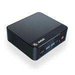 Beelink SER5 Pro Mini PC, AMD Ryzen 7 5825U, 8C/16T up to 4.5 GHz, 32GB DDR4 500GB NVMe SSD Mini Computer, 4K@60Hz Triple Display (HDMI/DP/Type-C), BT5.2, WiFi6, 2.5G LAN Mini Desktop PC