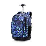 Dreneco School Bags for Boys Grils with Wheels, Rucksack for School Childrens, Luggage on Wheels Kids Trolley Backpack Rolling Children's Backpacks